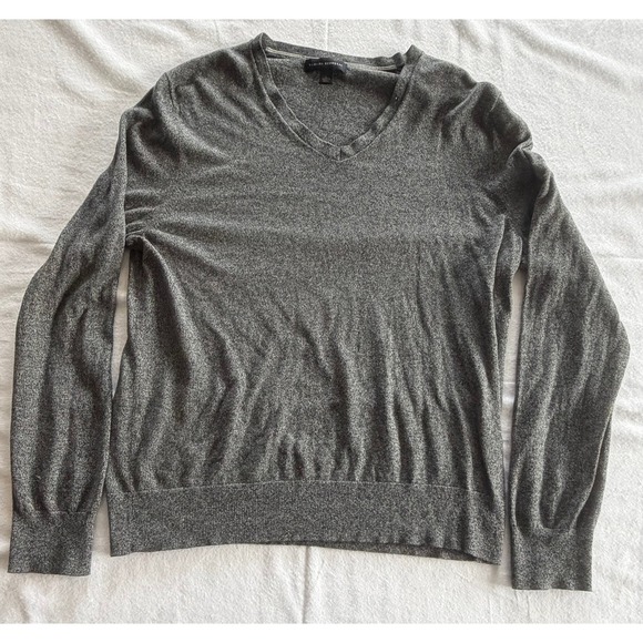 Banana Republic Other - Banana Republic Mens Silk Cotton Cashmere V-Neck Sweater Gray Large